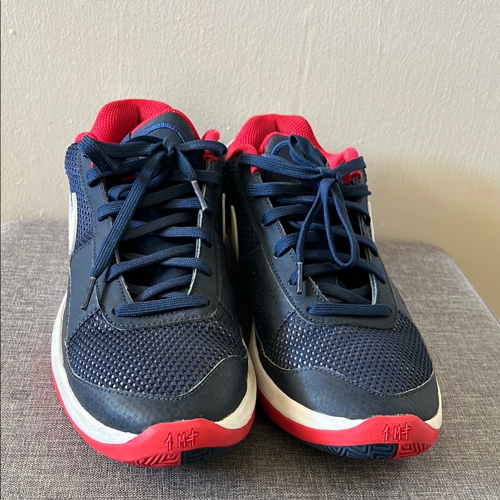Navy and Red Athletic Sneakers